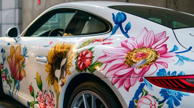 Naklejki na samochód kwiaty: Jakie wzory są najmodniejsze i trwałe? Naklejki na samochód kwiaty: Jakie wzory są najmodniejsze i trwałe?