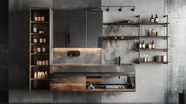 Szafka wisząca industrialna: Jakie szafki łazienkowe w stylu industrialnym wybrać? Szafka wisząca industrialna: Jakie szafki łazienkowe w stylu industrialnym wybrać?