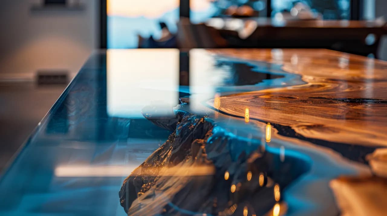 Stół z żywicy i drewna: Jakie szkło wybrać na stół drewniany z żywicą? Stół z żywicy i drewna: Jakie szkło wybrać na stół drewniany z żywicą?